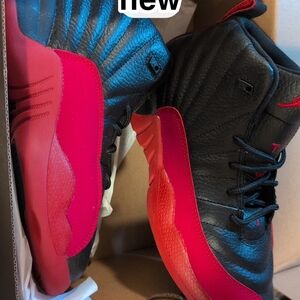 Jordan Kids Black and Red Retro Basketball Shoes
